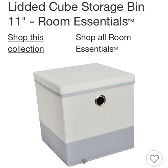 Three NWT, 11” lidded fabric storage cubes - Picture 1 of 3